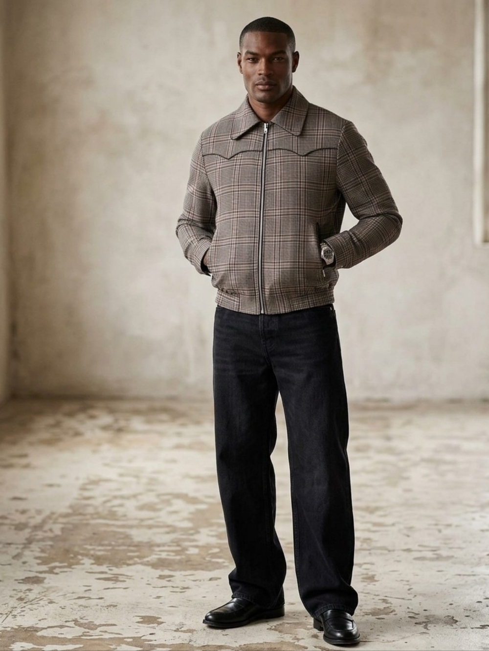 Imperial | Plaid Bomber Jacket